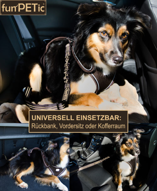 Auto-Sicherheitsgurt für Hunde Hundegurt mit Verbindungsstück