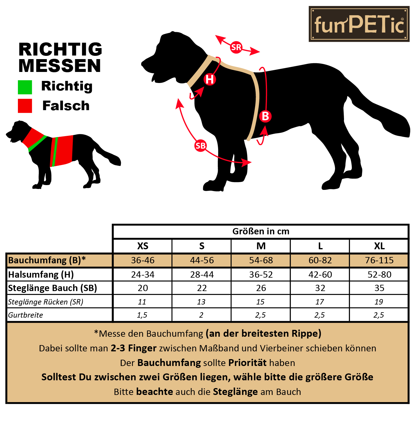 funPETic® Hundegeschirr Essential - Braun – Bild 6