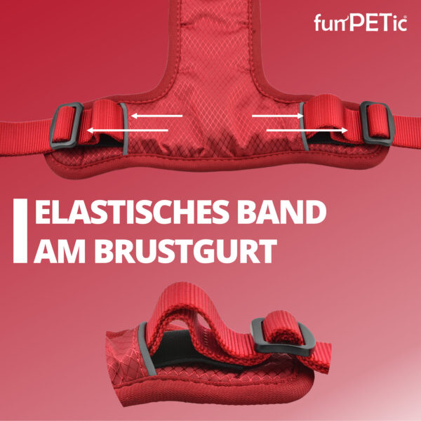 funPETic® Hundegeschirr Essential - Rot (Berry Red) – Bild 5