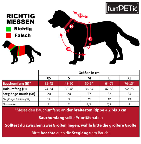 funPETic® Hundegeschirr Essential - Rot (Berry Red) – Bild 6