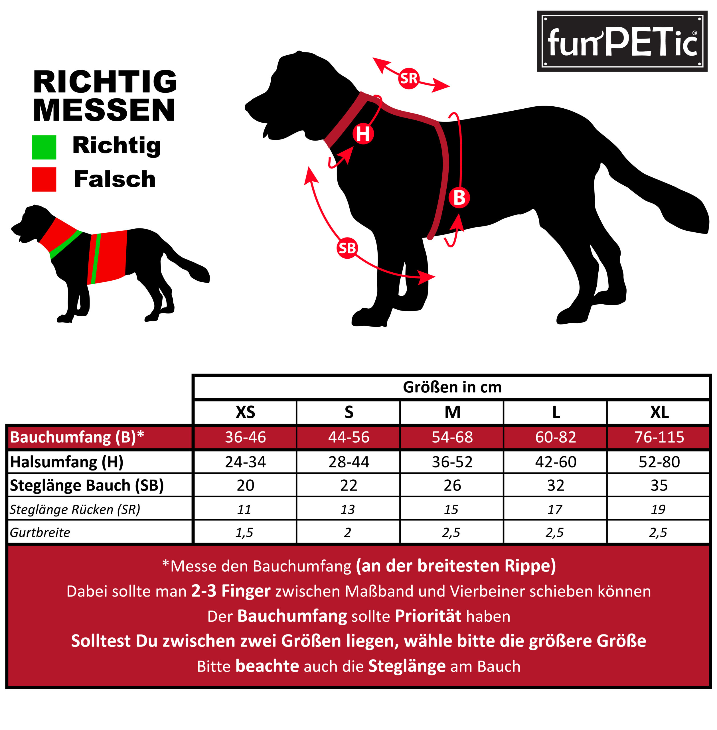 funPETic® Hundegeschirr Essential - Rot (Berry Red) – Bild 6